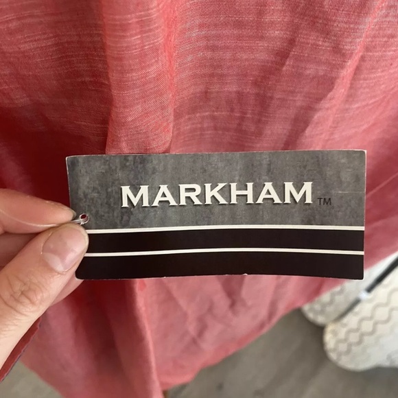MarkHam Mens Buttondown Red Shirt Size XL NWT. - Picture 3 of 4